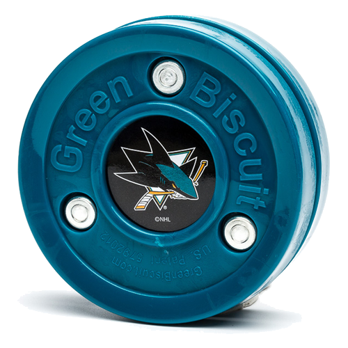 Green Biscuit NHL Team Puck