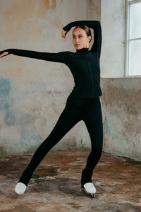 Chique Sports Phoenix On Ice Leggings in Black