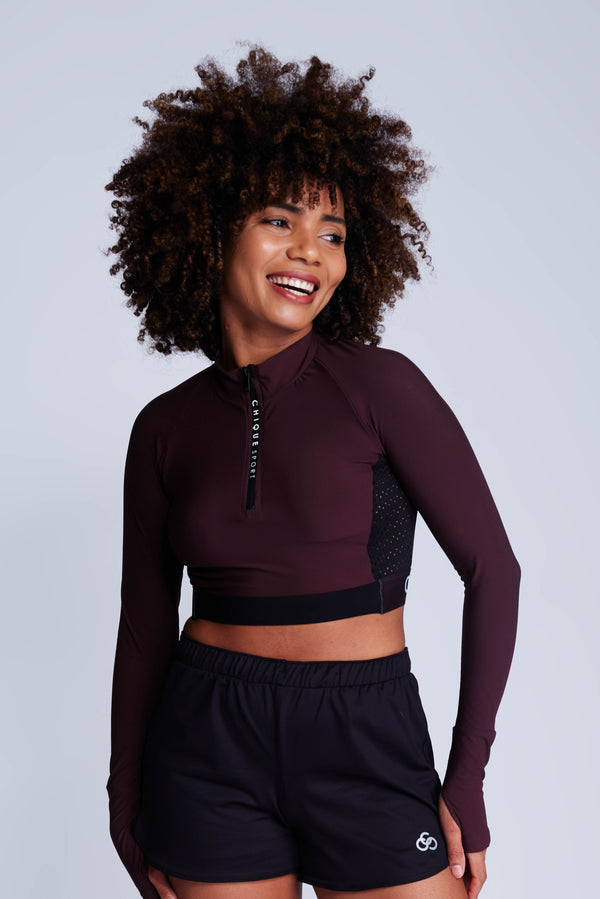 Chique Sports Ignite Long-Sleeved Crop Top