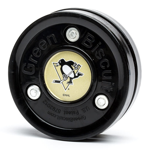 Green Biscuit NHL Team Puck