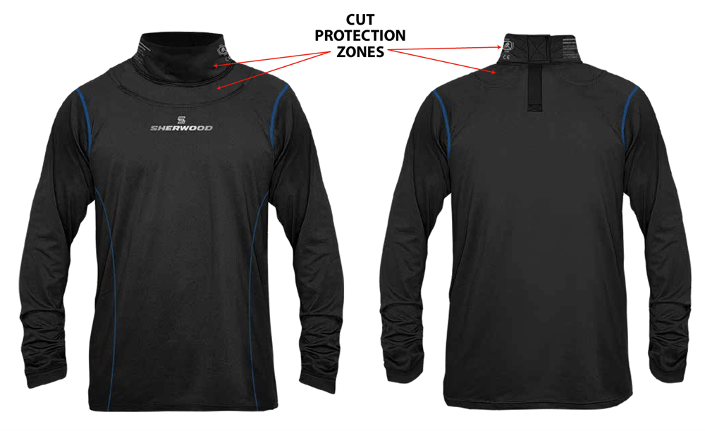 Sherwood Neck Guard Long Sleeve Compression Top