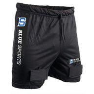 Blue Sports Mesh Shorts with cup