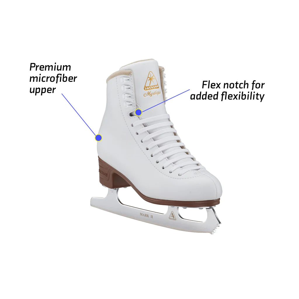 Jackson Mystique Figure Skates Yth / Junior White