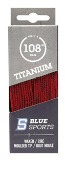 BlueSports Titanium Waxed Laces